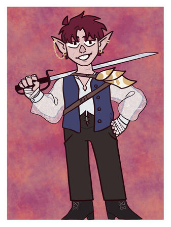 Rayn Blair - Elf Fighter - my current D&amp;D character
