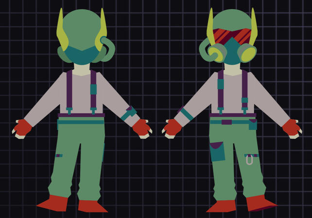 cell-shaded sci-fi concept