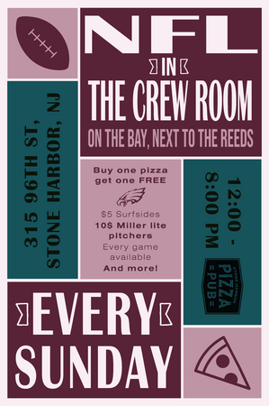 The Crew Room NFL Night - Poster